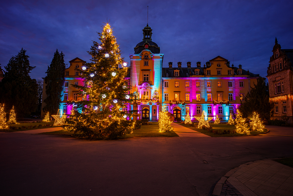 Schloss Bückeburg im Dezember - Nachtaufnahme